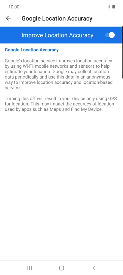 If you press the indicator next to 