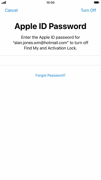Press Turn Off.