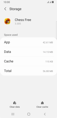 Press Clear cache.
