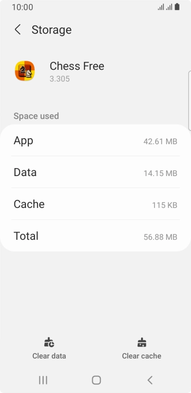 Press Clear cache.