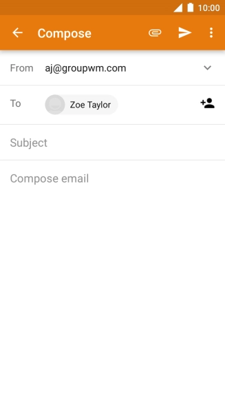 Press Subject and key in the required subject.
