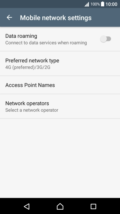 Press Access Point Names.