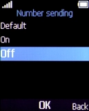 Select Off to turn off caller identification.