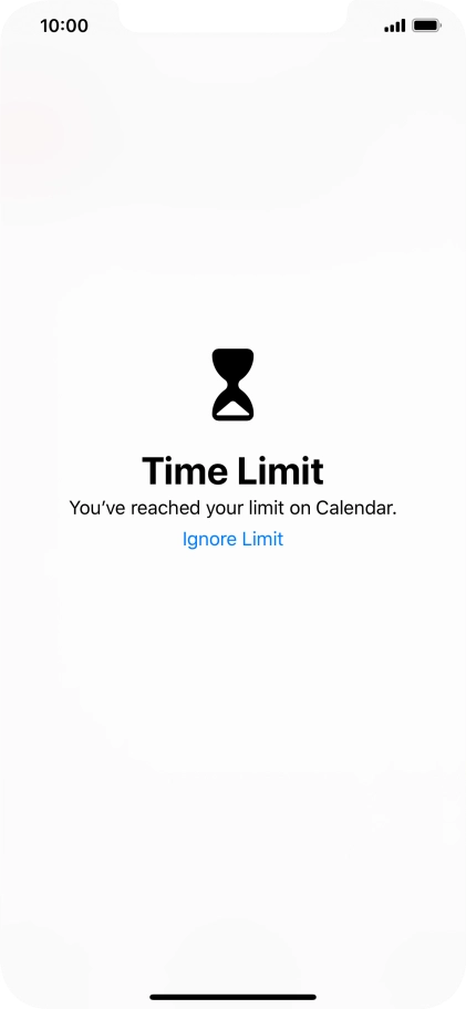 Press Ignore Limit.