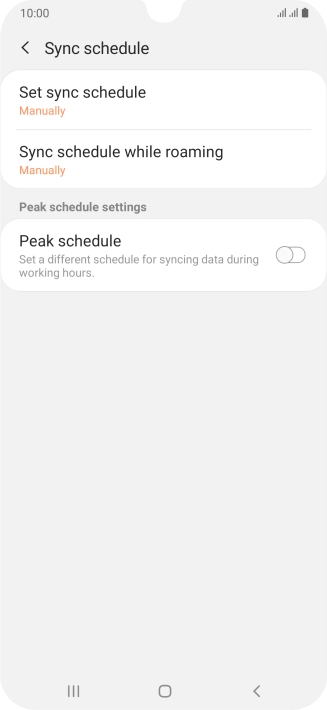 Press the Home key to return to the home screen.