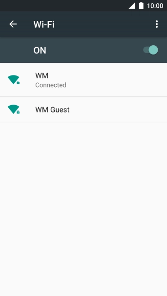 Press the Home key to return to the home screen.