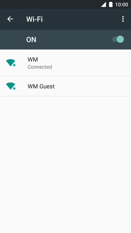 Press the Home key to return to the home screen.