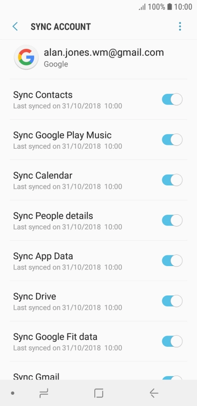 Press the Home key to return to the home screen.