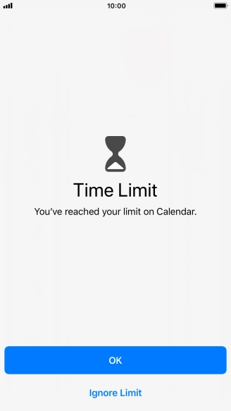 Press Ignore Limit.