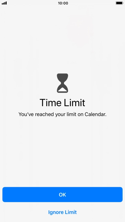 Press Ignore Limit.