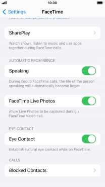 Press Blocked Contacts.