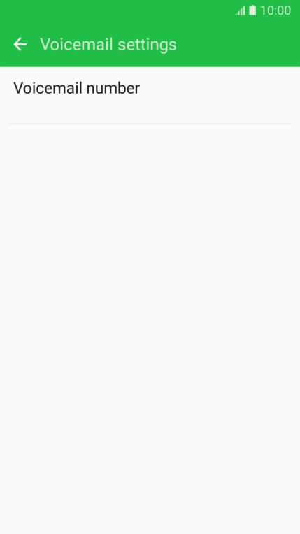 Press Voicemail number.