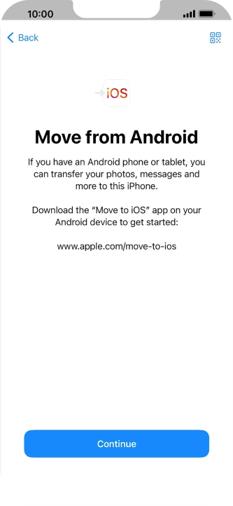 To transfer content to your phone, you need to install the app 