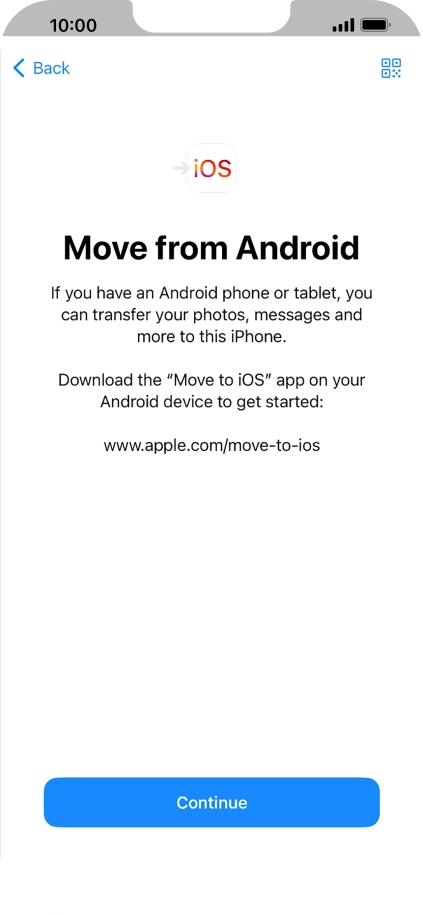 To transfer content to your phone, you need to install the app 