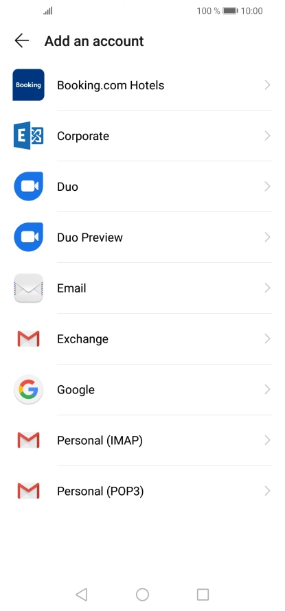 Press Google.