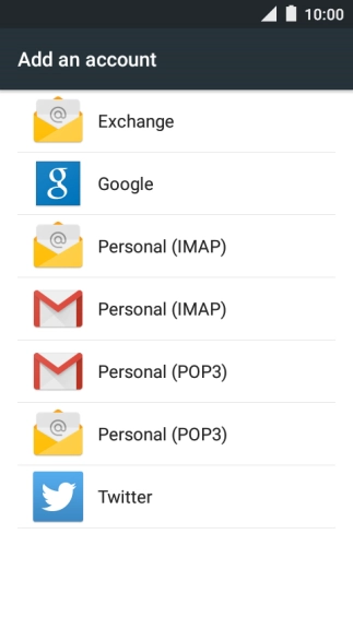 Press Google.