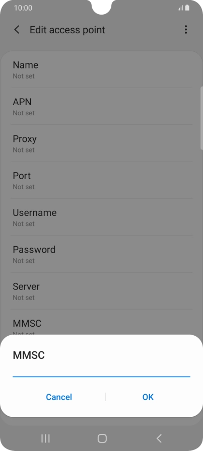 Key in http://www.vodafone.ie/mms and press OK.