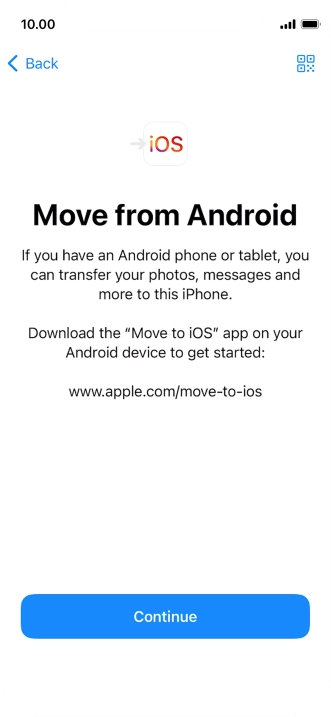 To transfer content to your phone, you need to install the app 