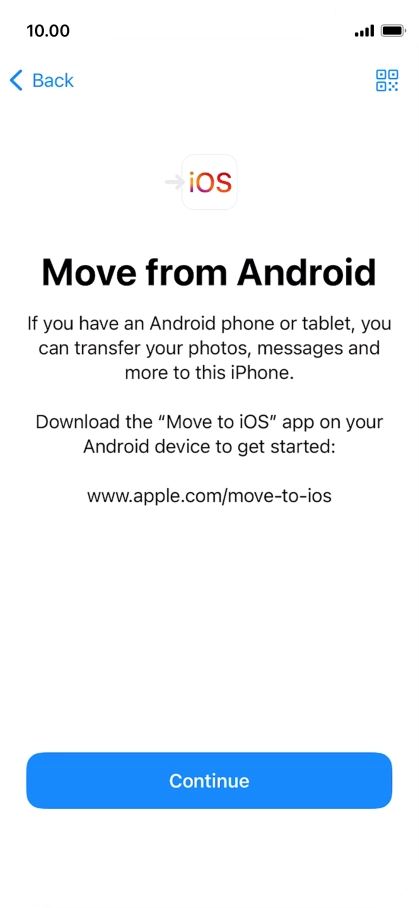 To transfer content to your phone, you need to install the app 