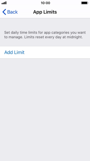 Press Add Limit.