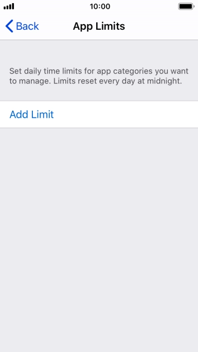 Press Add Limit.