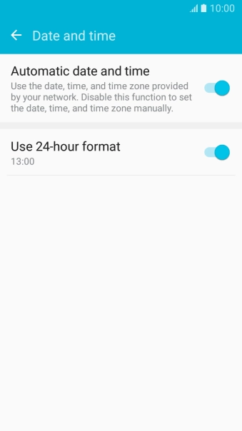 Press the Home key to return to the home screen.