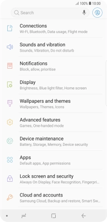 Press Lock screen and security.