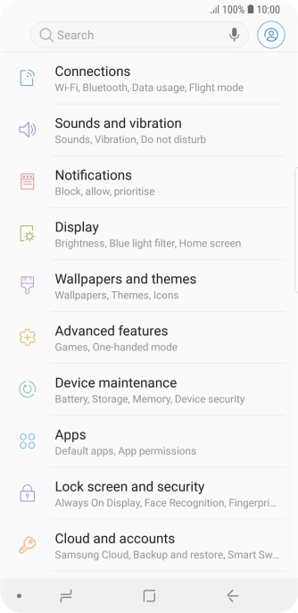 Press Lock screen and security.