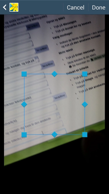 Drag the frame to the required position to select the required detail.