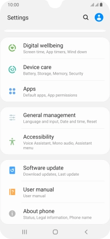 Press Software update.
