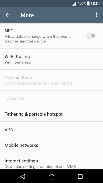 Press Mobile networks.