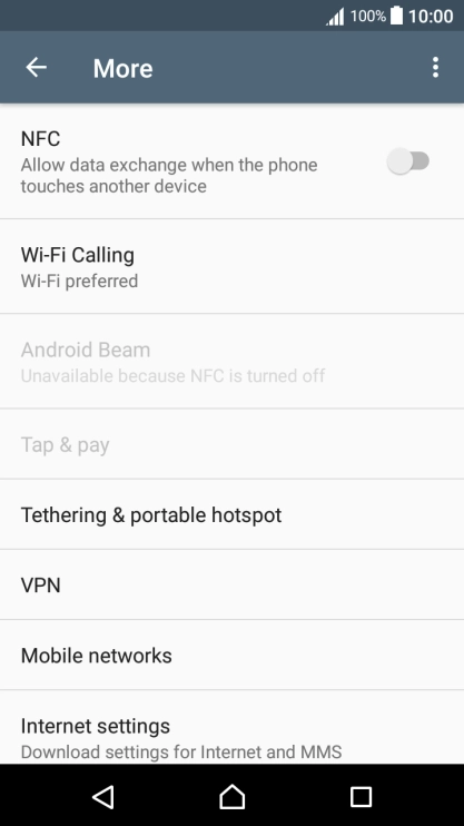 Press Mobile networks.