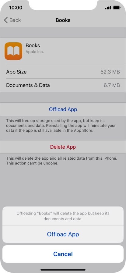 Press Offload App.