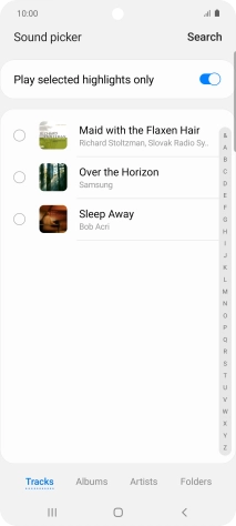 Press the required ring tones to hear them.