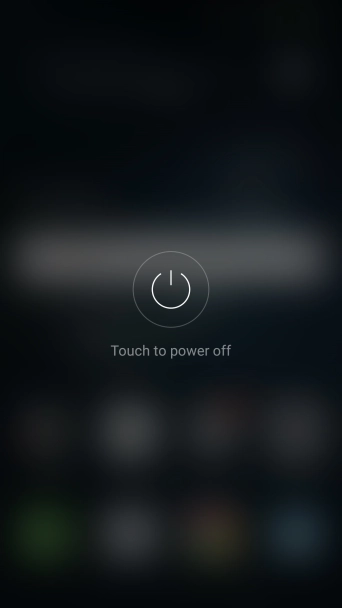 Press Touch to power off.