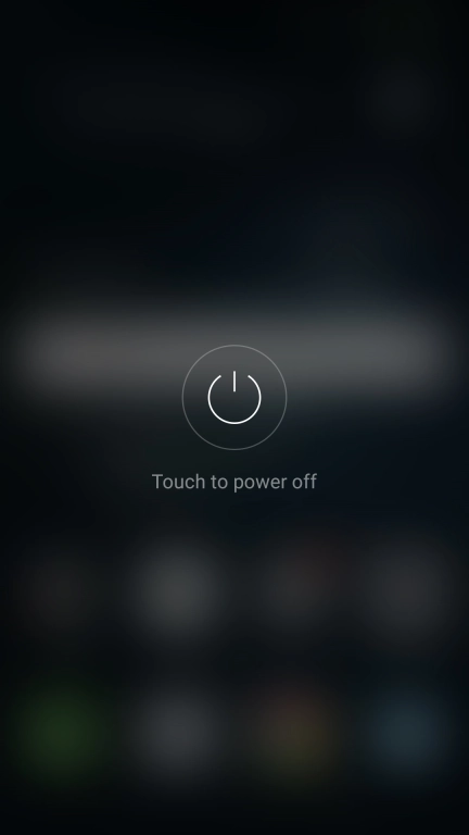 Press Touch to power off.