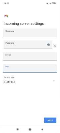 Press the drop down list below 