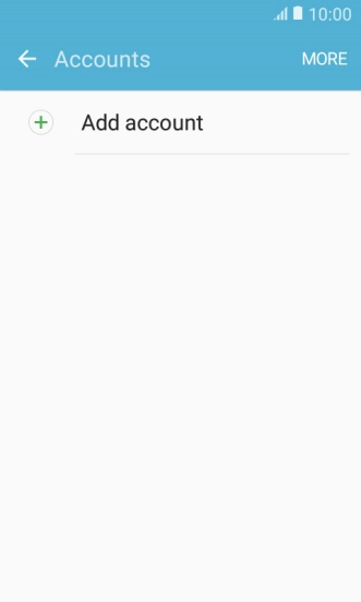 Press Add account.