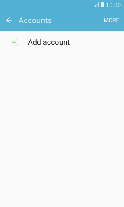 Press Add account.