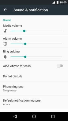 Press the Home key to return to the home screen.