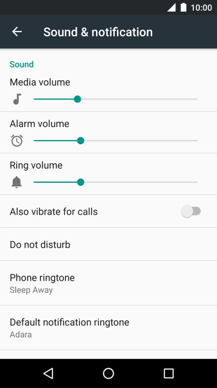 Press the Home key to return to the home screen.