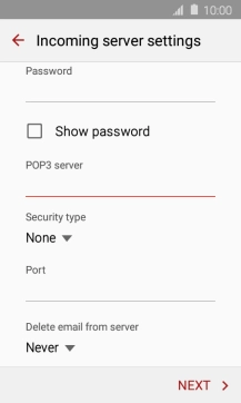 Press the drop down list below 