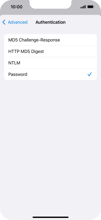 Press Password.