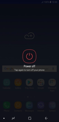 Press Power off.