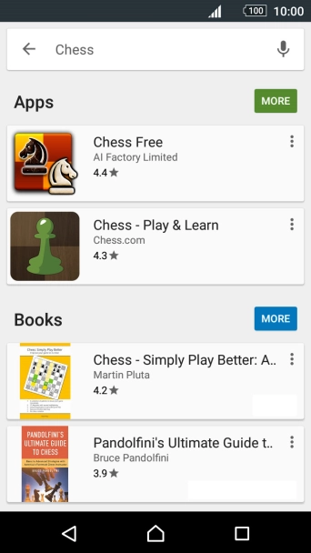 Press the required app.