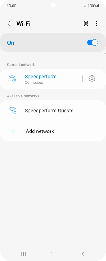 Press the Home key to return to the home screen.