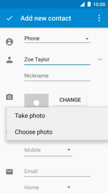 Press Choose photo.