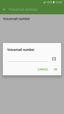 Key in (prefix) 5 (your phone number) and press OK.