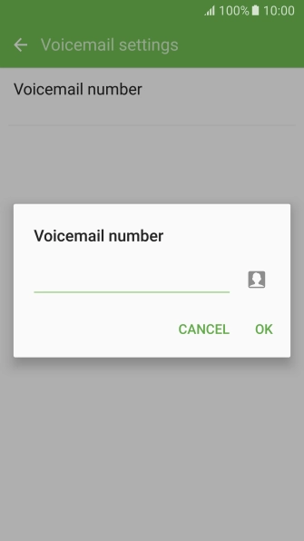 Key in (prefix) 5 (your phone number) and press OK.