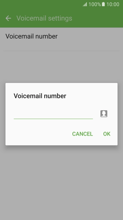 Key in (prefix) 5 (your phone number) and press OK.